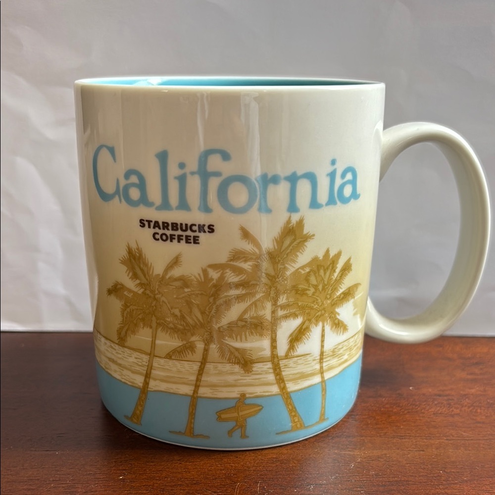 Starbucks California Mug - Cream and Blue